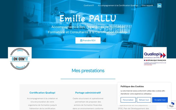 Screenshot of conformit.fr