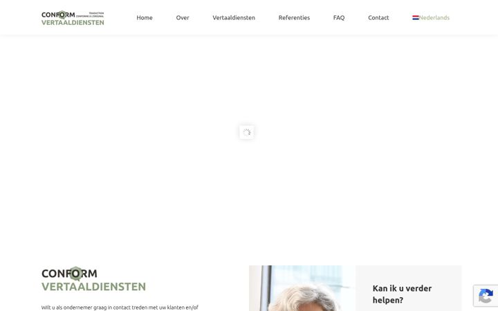 Screenshot of conformvertaaldiensten.nl