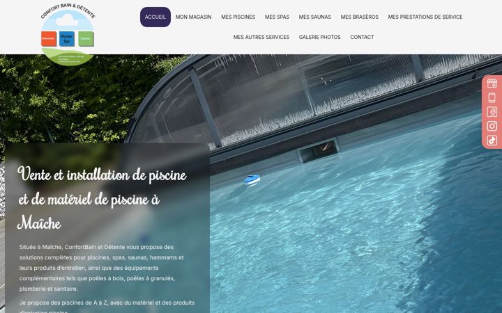 Screenshot of confort-bain-et-detente.com