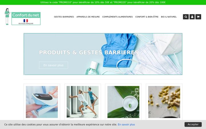 Screenshot of confort-du-net.fr