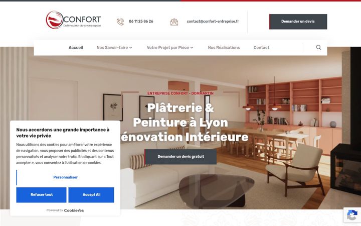 Screenshot ta' confort-entreprise.fr
