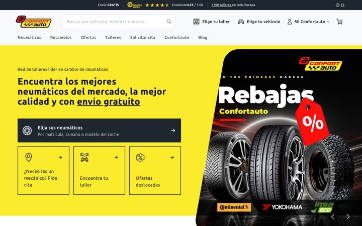 Screenshot of confortauto.com