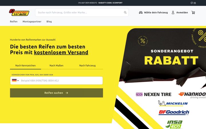 Screenshot of confortauto.de