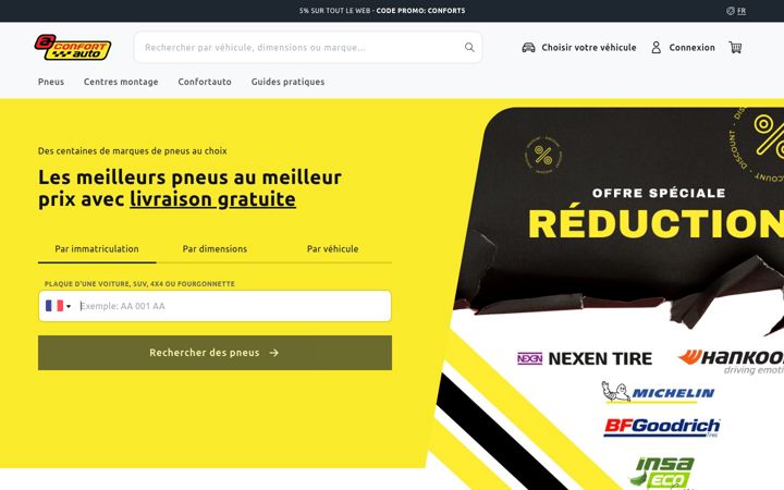 Screenshot of confortauto.fr