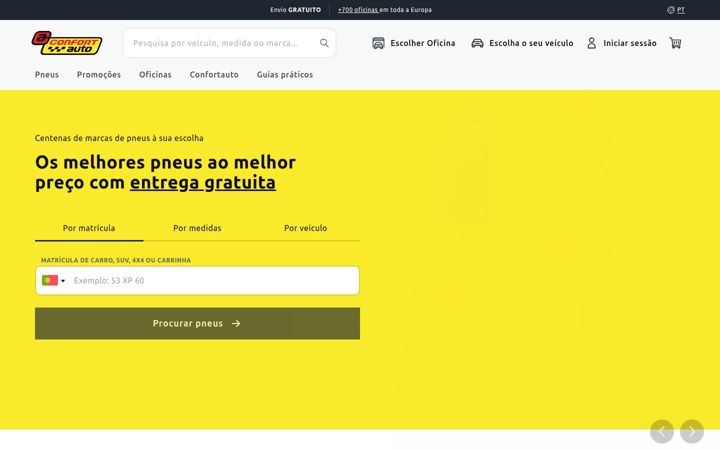 Screenshot of confortauto.pt