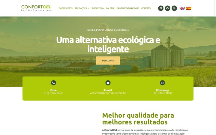 Screenshot of confortcel.com.br