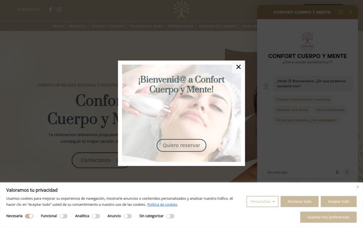 Screenshot of confortcuerpomente.com