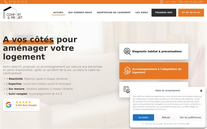 Screenshot of confortetprojet.com