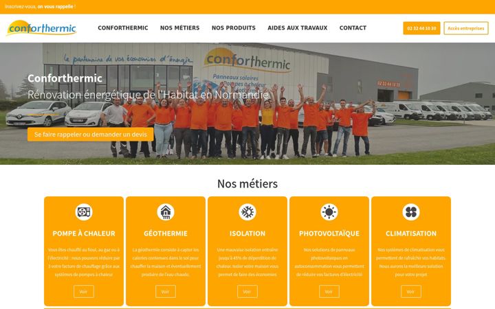 Screenshot of conforthermic-normandie.fr