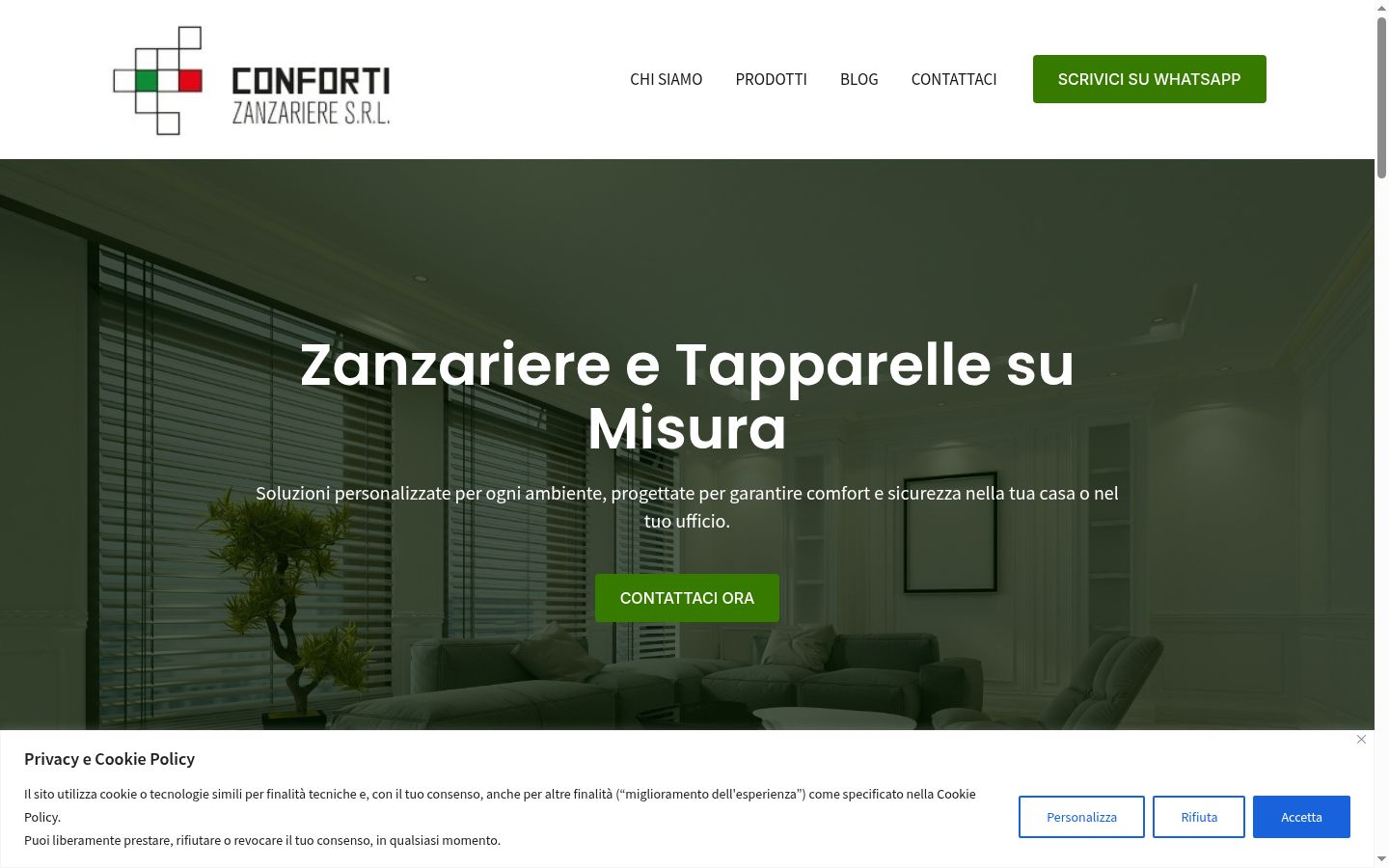 Screenshot tal-banner tal-kunsens muri qabel kwalunkwe interazzjoni