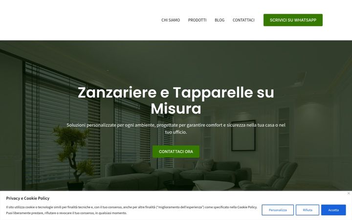Screenshot of confortizanzariere.it