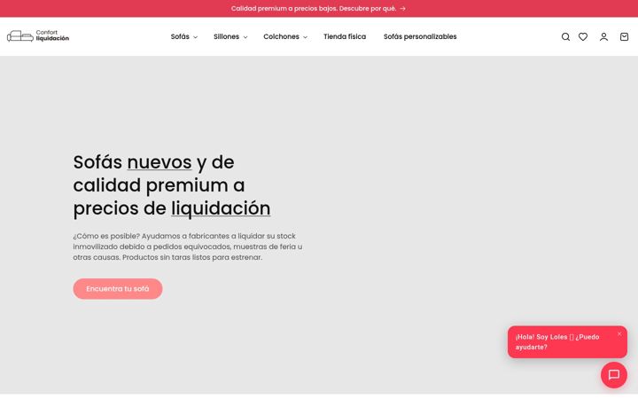 Screenshot of confortliquidacion.com