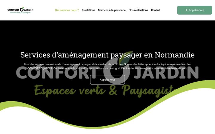 Captura de pantalla de confortojardin.fr