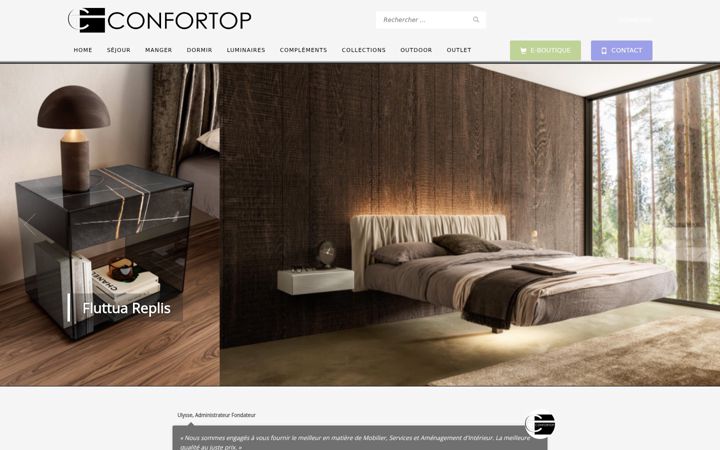 Screenshot of confortop.ch