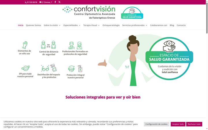 Screenshot of confortvision.com