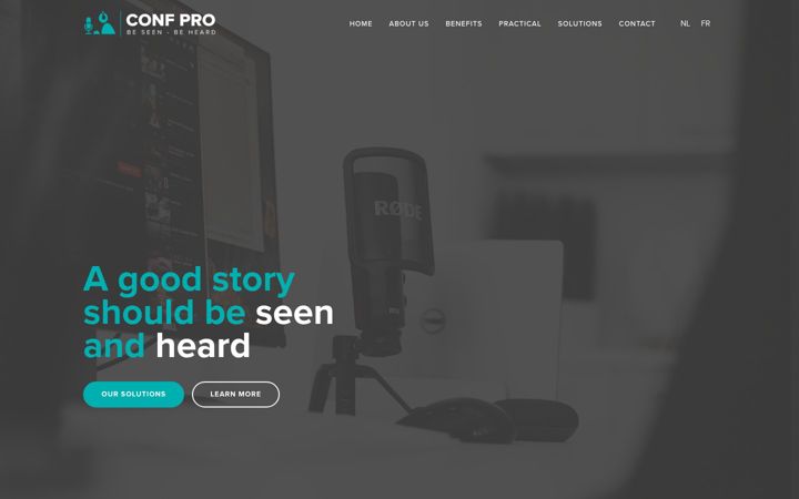 Screenshot of confpro.be
