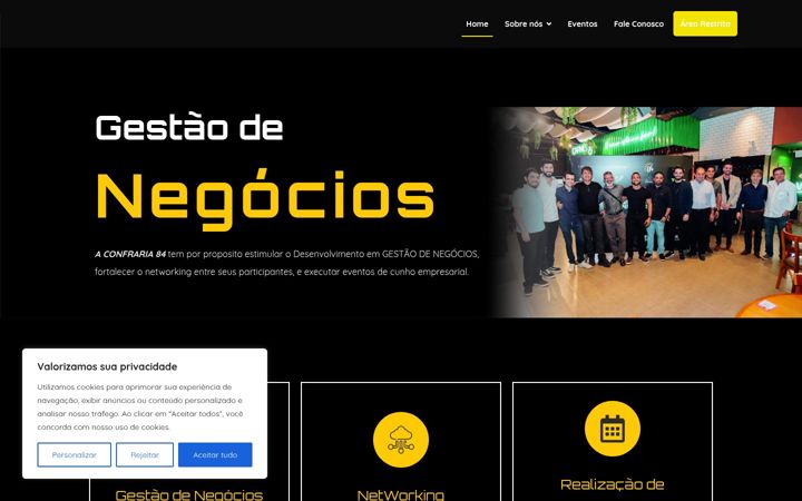 Ekrano kopija confraria84.com.br
