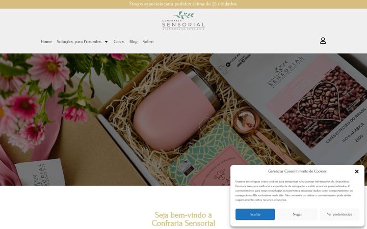Ekrano kopija confrariasensorial.com.br