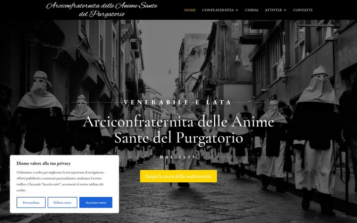 Screenshot του confraternitaanimesante.it