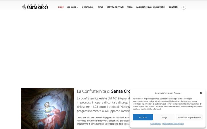 Screenshot του confraternitasantacroceivrea.it