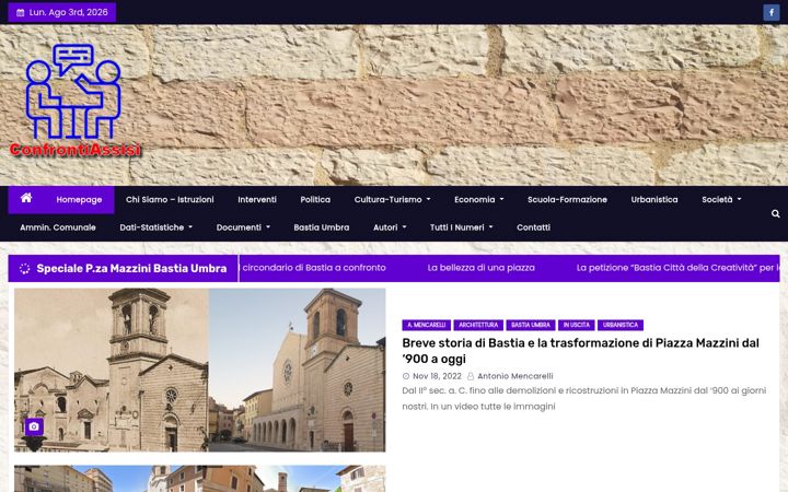 Screenshot του confrontiassisi.it