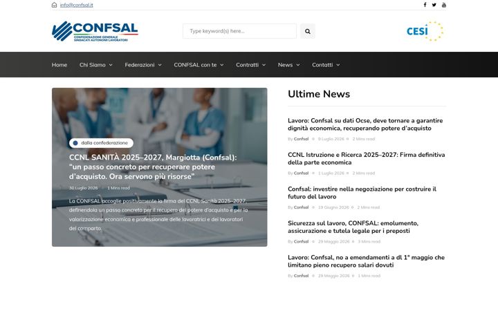 Screenshot του confsal.it