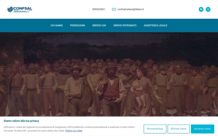 Screenshot of confsalcatania.it