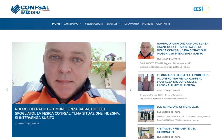 Skärmbild av confsalsardegna.it
