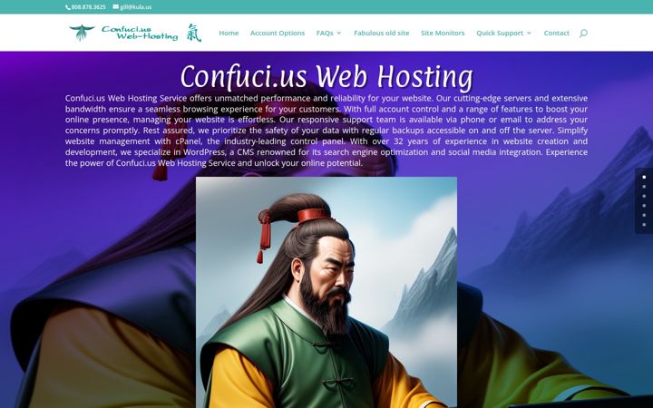 Screenshot stránky confuci.us