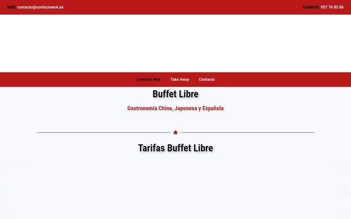 Screenshot of confuciowok.es