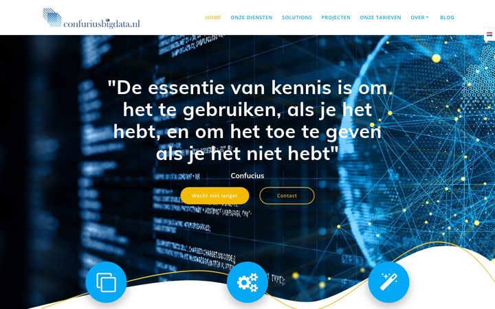 Screenshot von confuriusbigdata.nl
