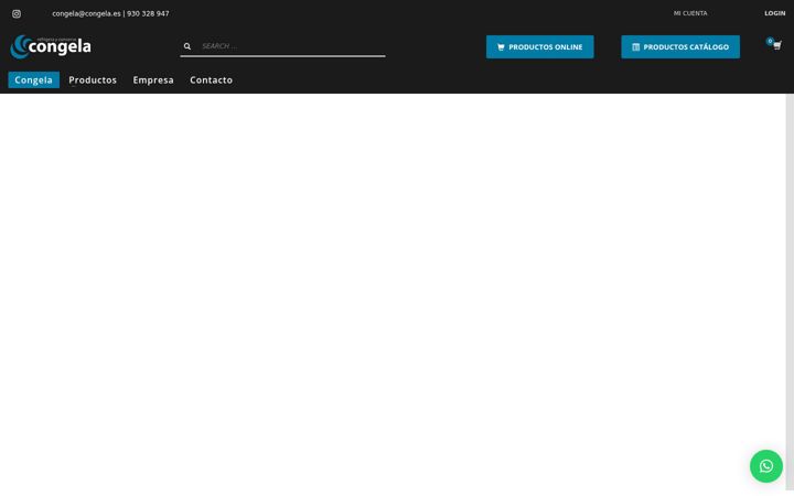 Screenshot of congela.es