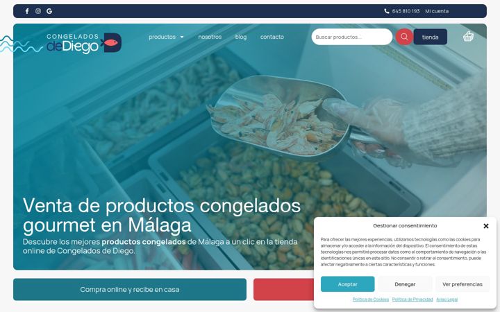 Screenshot von congeladosdediego.es
