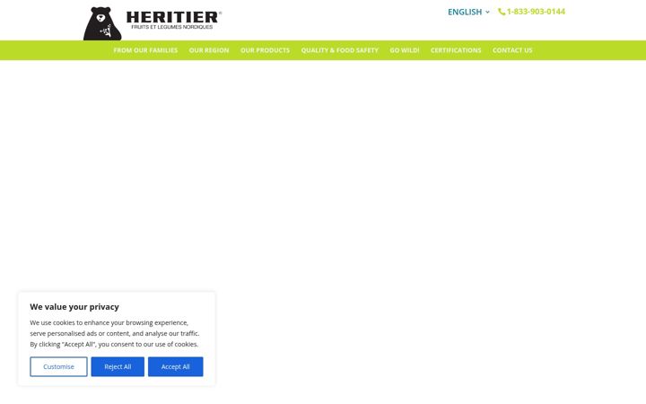 Screenshot of congelerieheritier.com