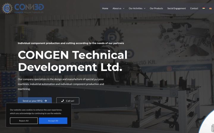 Screenshot of congen.hu