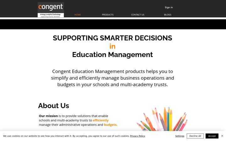 Screenshot του congentbi.co.uk