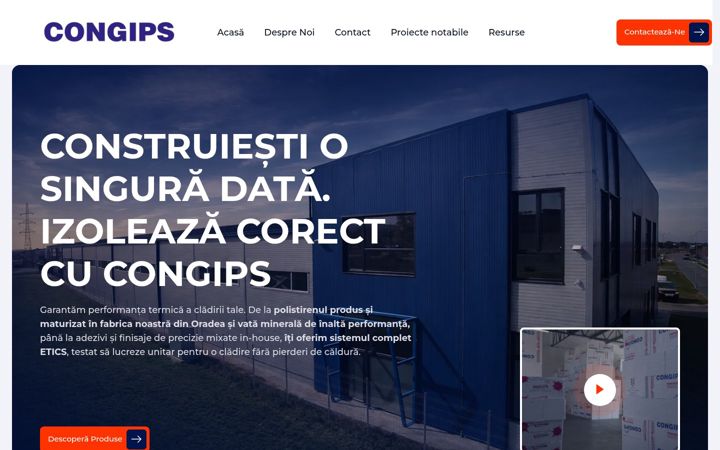 Screenshot of congips.ro