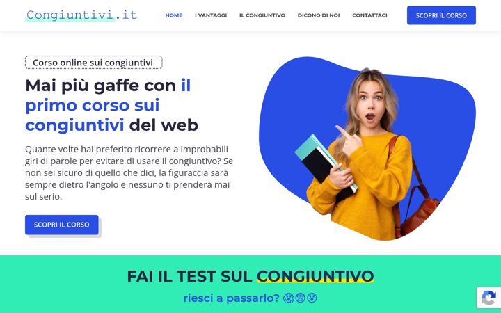 Screenshot of congiuntivi.it