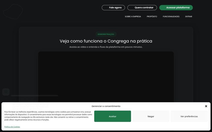 Screenshot di congrega.com.br