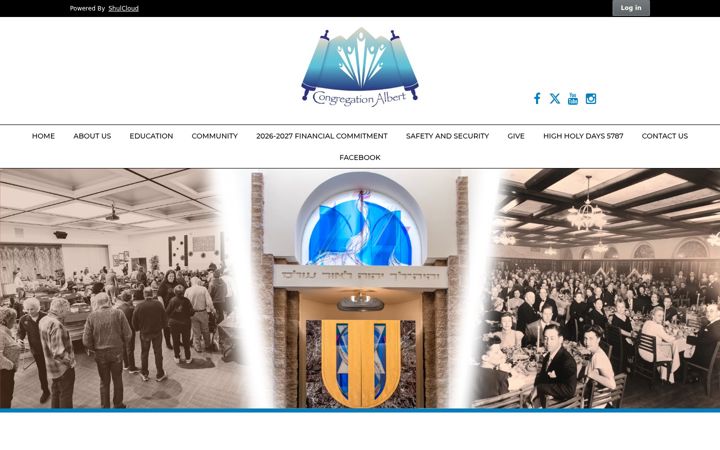 Zrzut ekranu congregationalbert.org