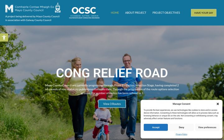 Screenshot of congreliefroad.com