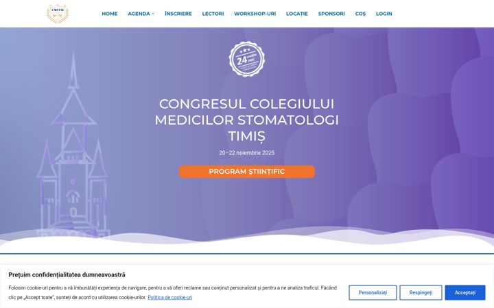 Screenshot of congres-cmstm.ro