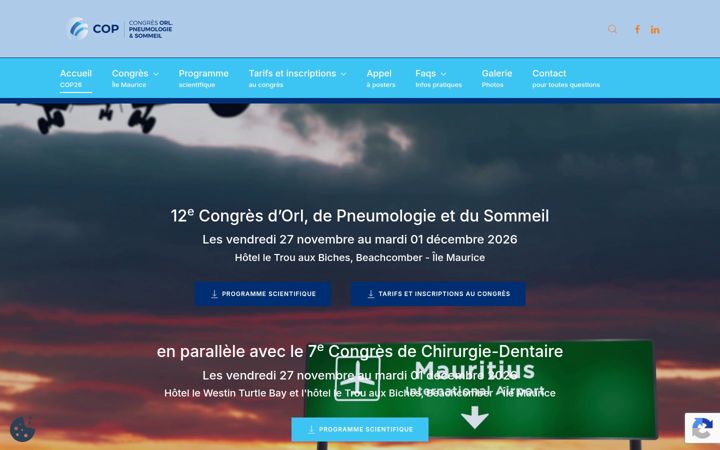 Screenshot of congres-cop.org