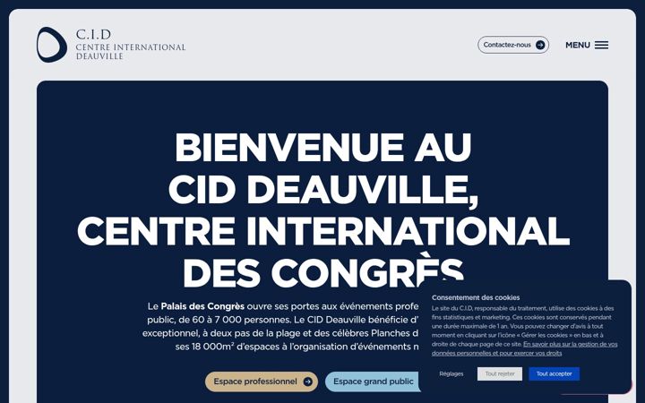 Screenshot of congres-deauville.com