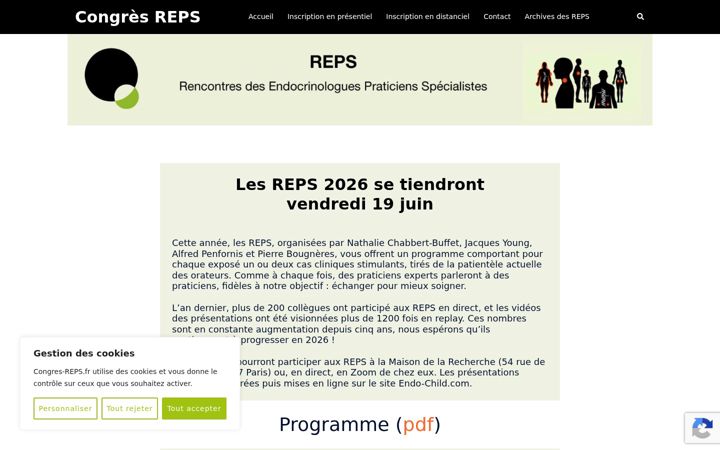 Screenshot of congres-reps.fr