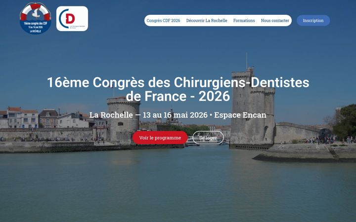 Zrzut ekranu congrescdflarochelle2026.fr