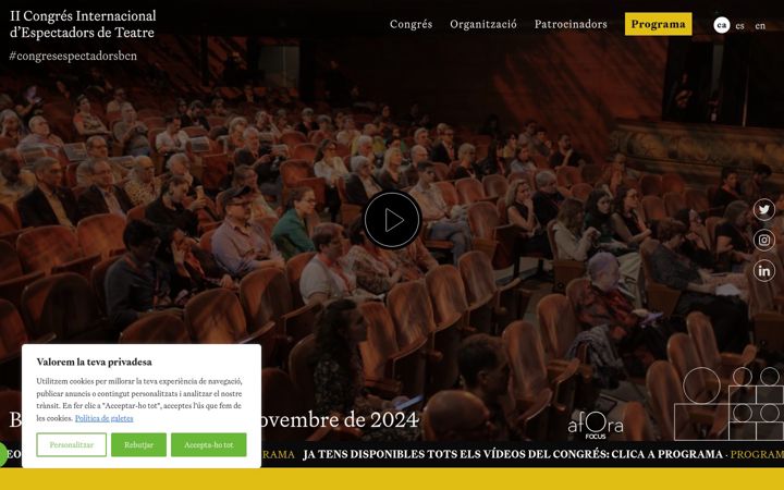 Screenshot of congresespectadorsbcn.org