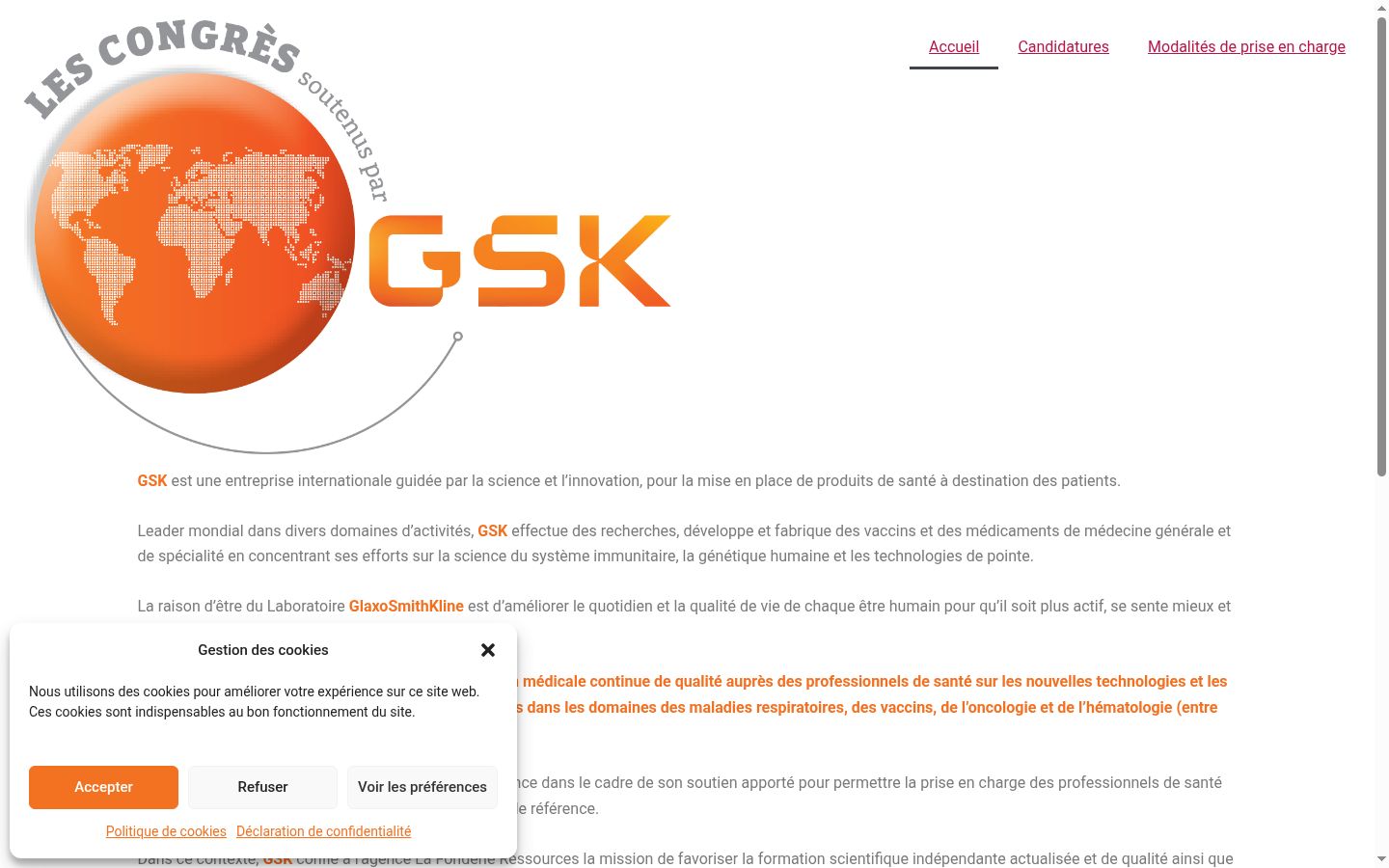Screenshot des Einwilligungsbanners vor jeglicher Interaktion