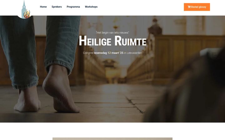 Screenshot of congresheiligeruimte.nl