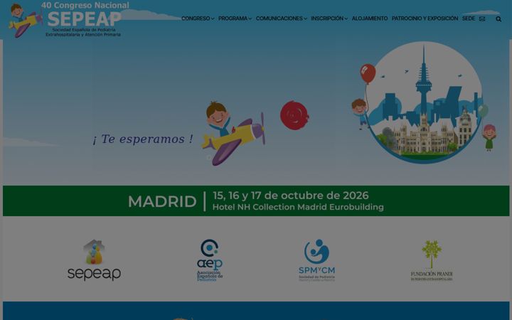 Екранна снимка на congreso-sepeap.org